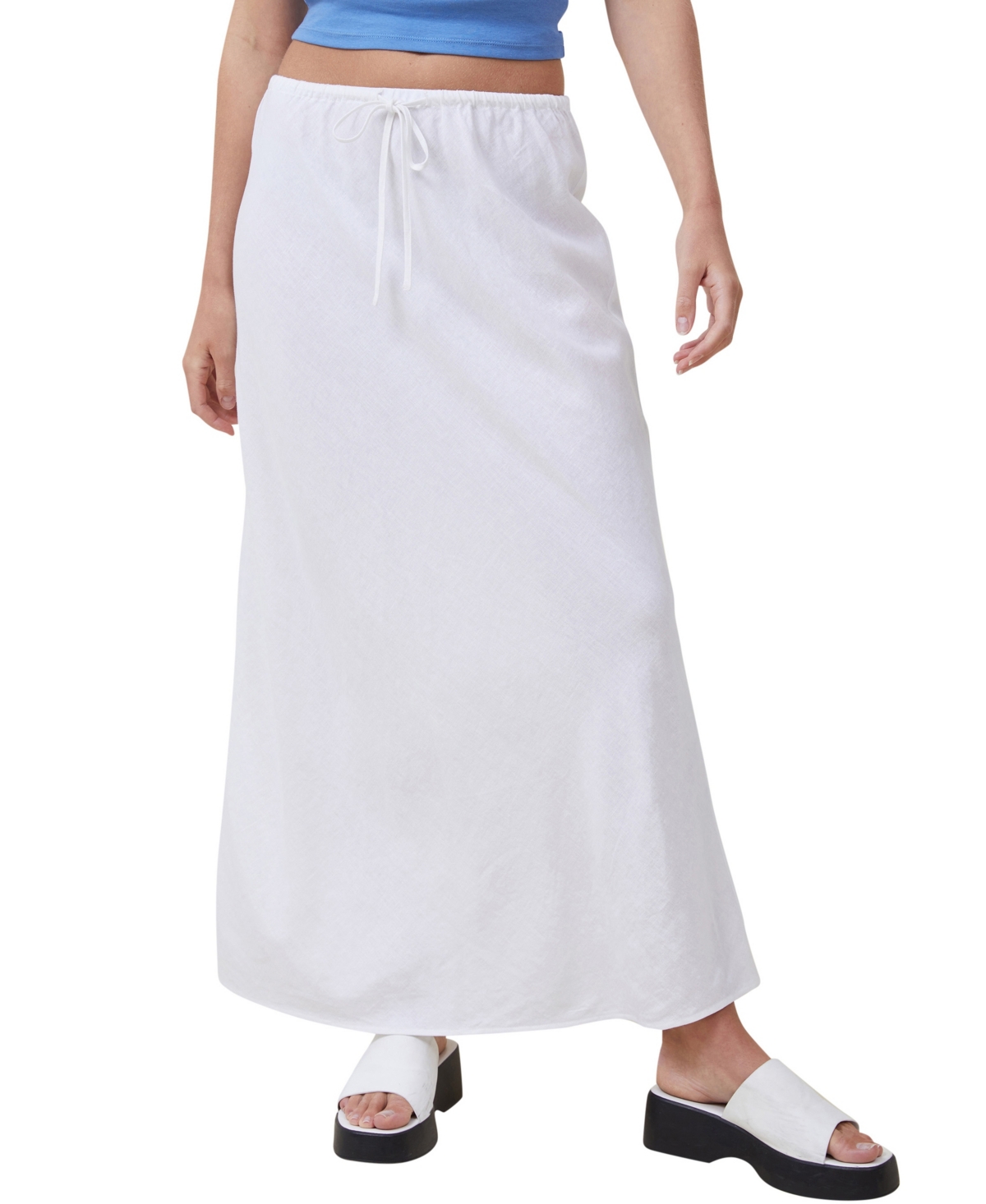 Women's Haven Maxi Slip Skirt - White