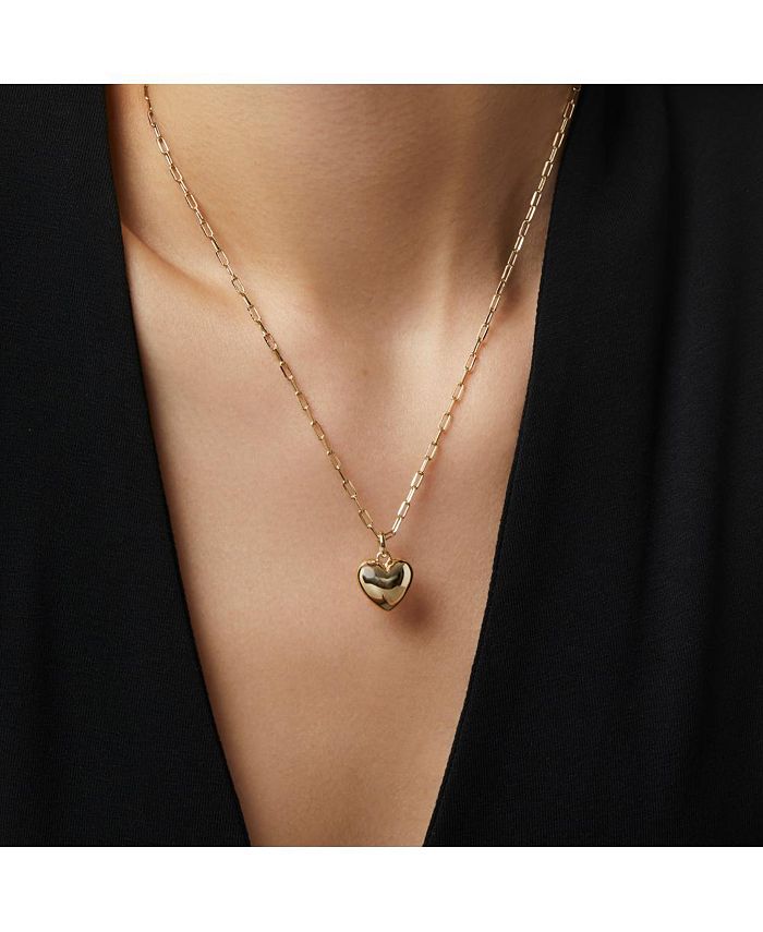 Ana Luisa Puffed Heart Necklace Lev Macy's