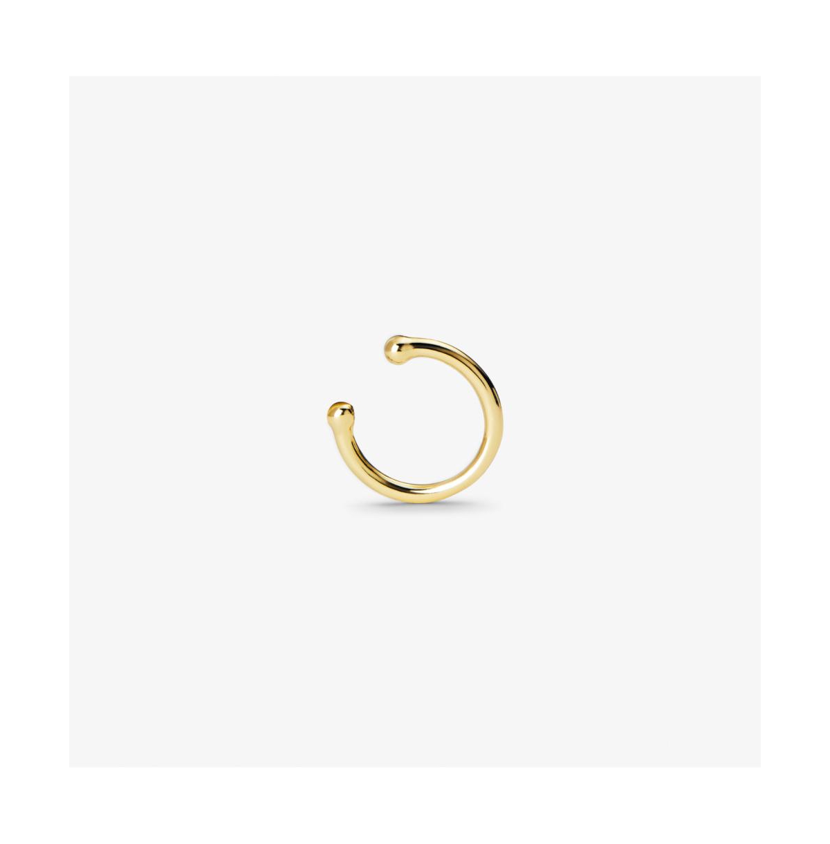 Sterling Silver - Simple Ear Cuff - Gold