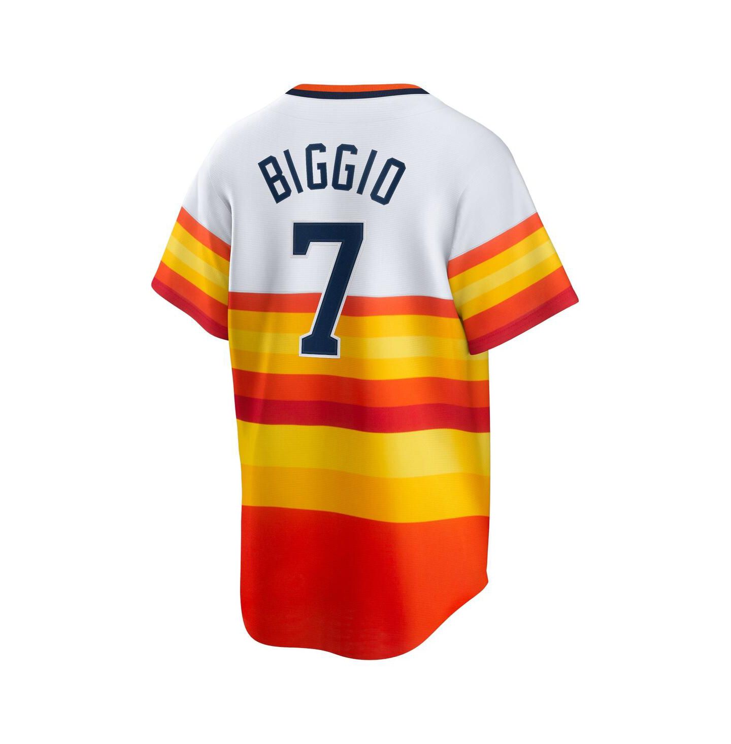 Мужской топ Nike Craig Biggio Houston Astros Coop Player Replica Jersey — фото 2