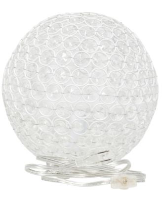 Lalia Home Elipse 10" Crystal Orb Table Lamp