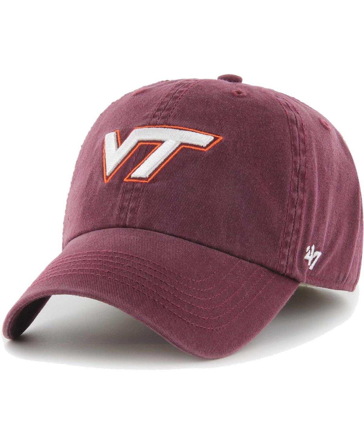 47 Brand Men's ' Maroon Virginia Tech Hokies Franchise Fitted Hat In Maroon