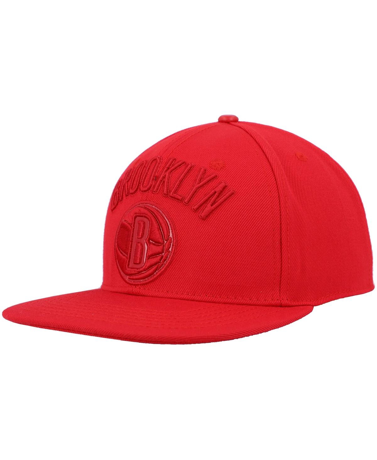 Shop Pro Standard Men's  Red Brooklyn Nets Cherry Wool Snapback Hat