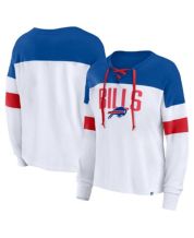 Men's Antigua Heathered Royal Buffalo Bills Reward Crewneck Pullover  Sweatshirt 