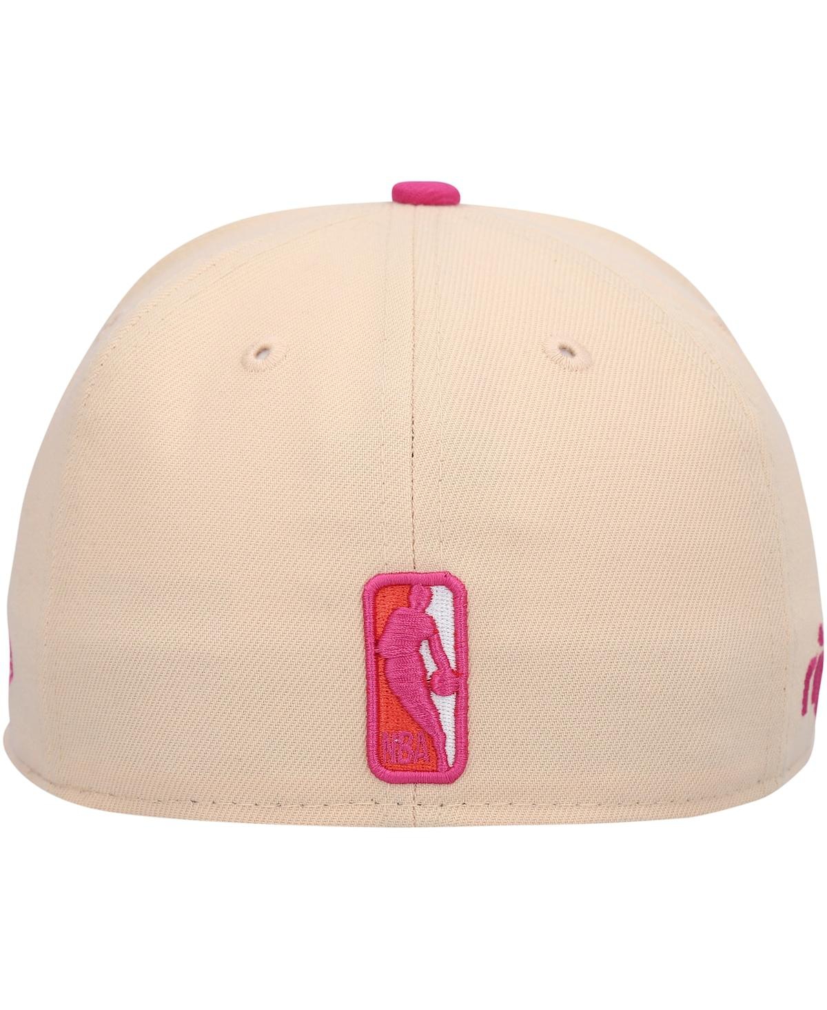 Men's New Era Pink Portland Trail Blazers Passion Mango 59FIFTY Fitted Hat - Pink