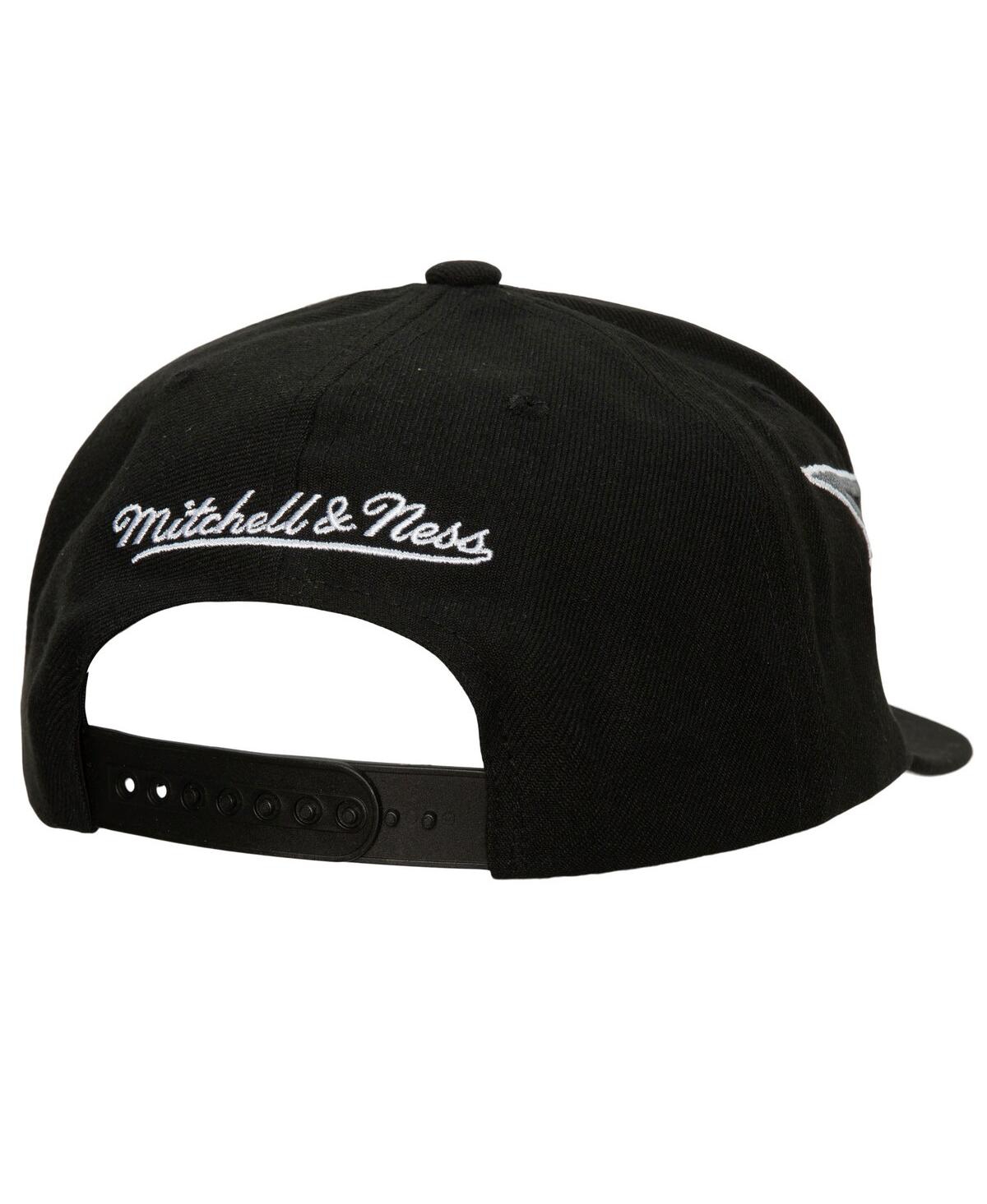 Men's Mitchell & NessBrooklyn Nets Hardwood Classics Soul Double Trouble Lightning Snapback Hat - Black
