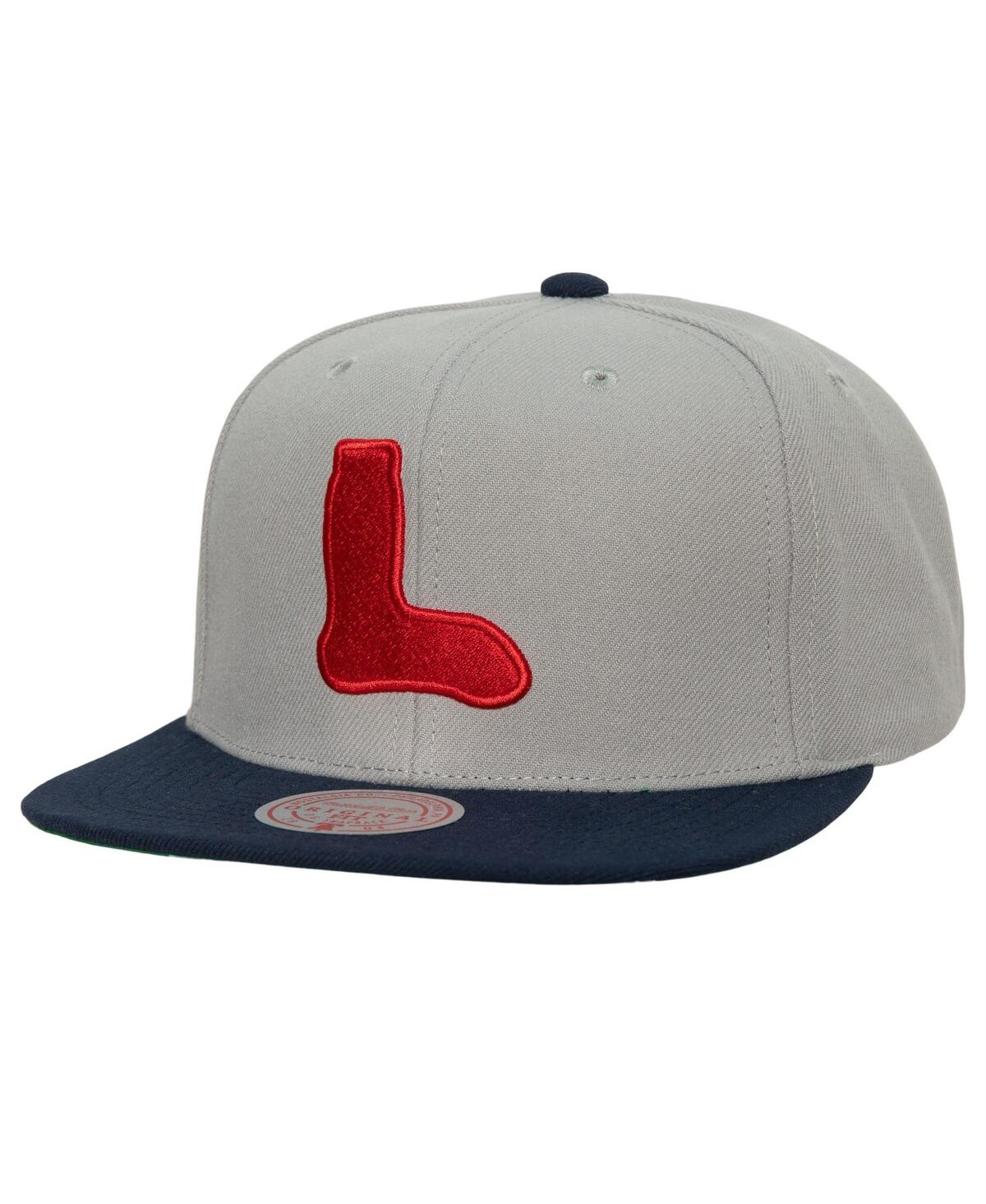 Mitchell & Ness Men's  Gray Boston Red Sox Cooperstown Collection Evergreen Snapback Hat In Gray