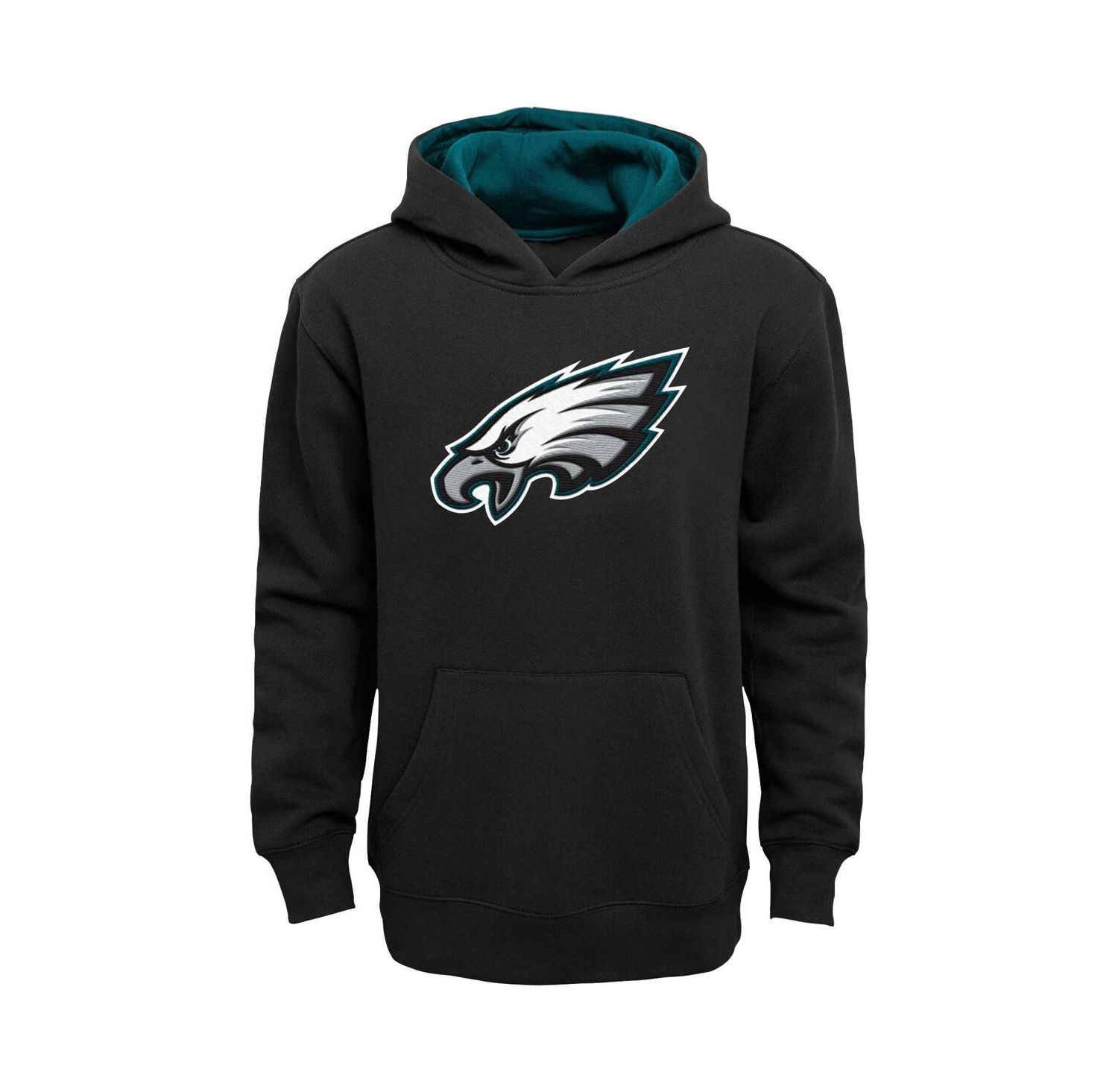 Big Boys Black Philadelphia Eagles Prime Pullover Hoodie