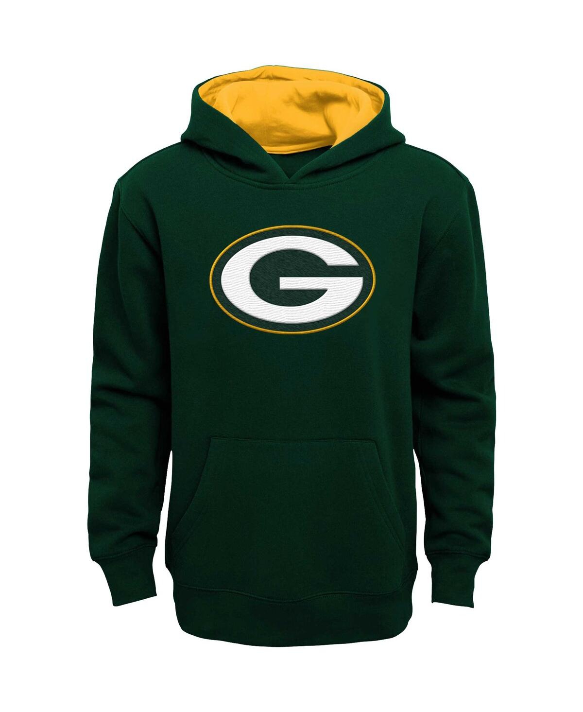 OUTERSTUFF BIG BOYS GREEN GREEN BAY PACKERS PRIME PULLOVER HOODIE