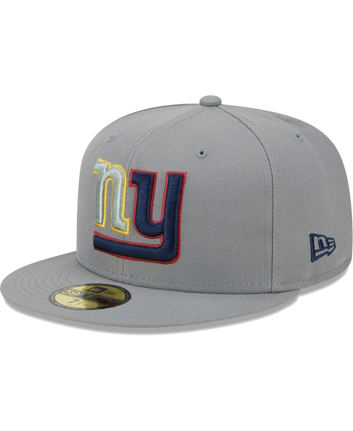 New Era Men's  Gray New York Giants Color Pack 59fifty Fitted Hat In Gray
