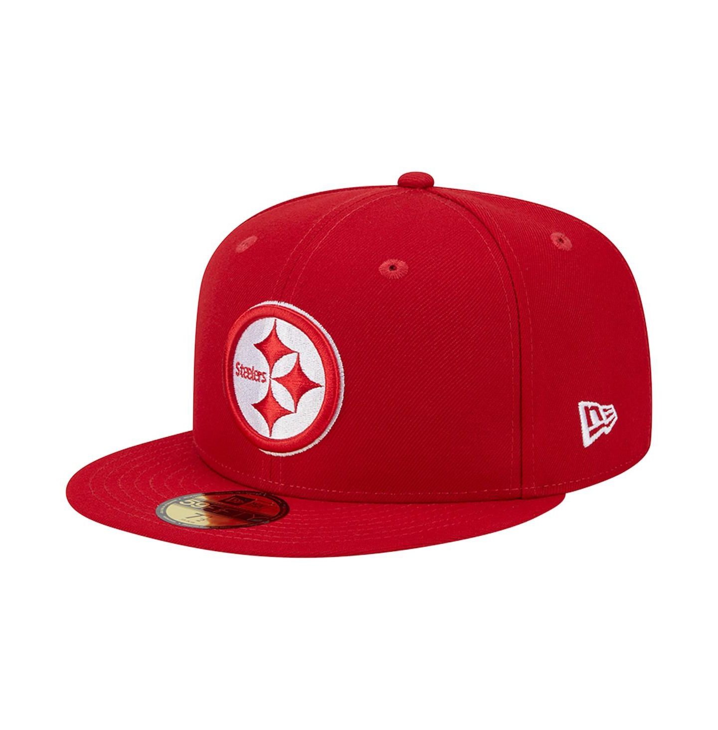 Мужская кепка New Era Scarlet Pittsburgh Steelers Super Bowl XLIII Main Patch 59FIFTY Fitted Hat — фото 4