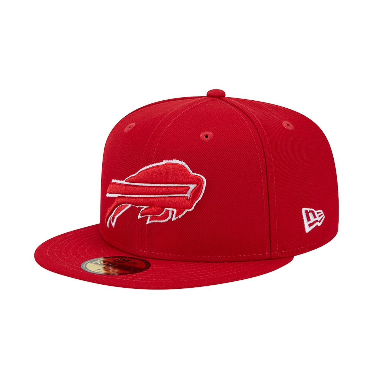 Мужская кепка New Era Scarlet Buffalo Bills 1998 Hawaii Pro Bowl Main Patch 59FIFTY Fitted Hat — фото 4