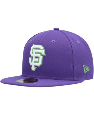Men's Purple San Francisco Giants Lime Side Patch 59FIFTY Fitted Hat