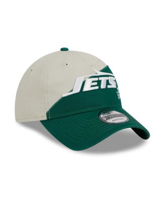 Men's Cream, Green New York Jets 2023 Sideline Historic 9TWENTY Adjustable Hat