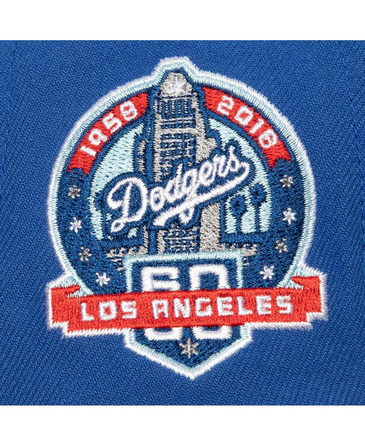 Mitchell & Ness Men's  Royal, Gray Los Angeles Dodgers Bases Loaded Fitted Hat In Royal,gray