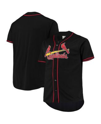 Men s Black Red St. Louis Cardinals Big and Tall Pop Fashion Jersey Macy s