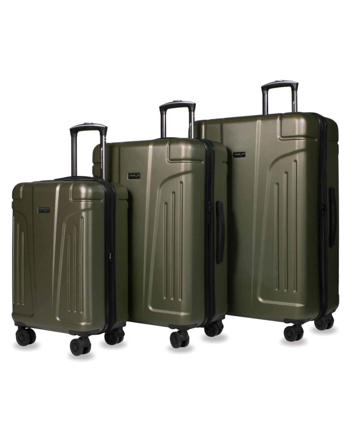 American Green Travel Vortex 3-Pieces Set Luggage - Olive | Smart