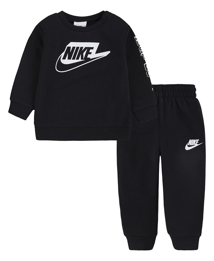 Nike Baby Boys Sportswear Club Fleece Crewneck and Joggers Set, 2 Piece ...