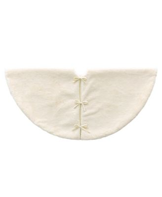 48" D Faux Fur Christmas Tree Skirt