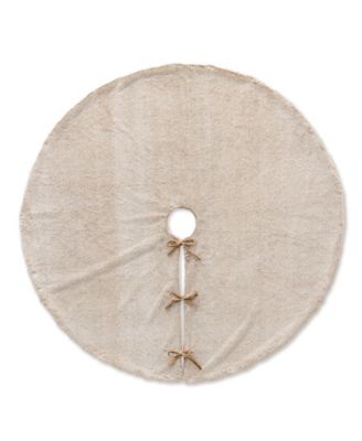 48" D Faux Fur Christmas Tree Skirt
