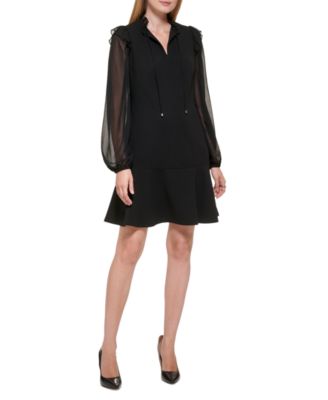 Tommy Hilfiger - Women's Ruffled A-Line Dress