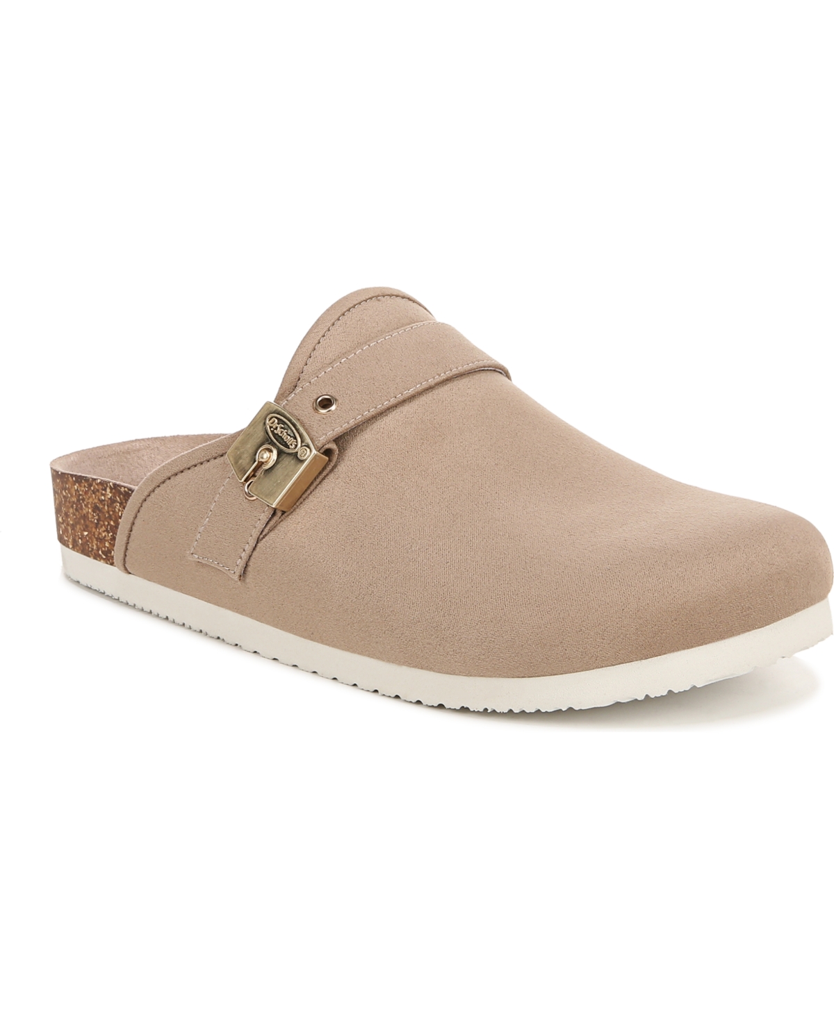 Dr. Scholl's Women's Louis Iconic Clogs In Mocha Taupe Microfiber