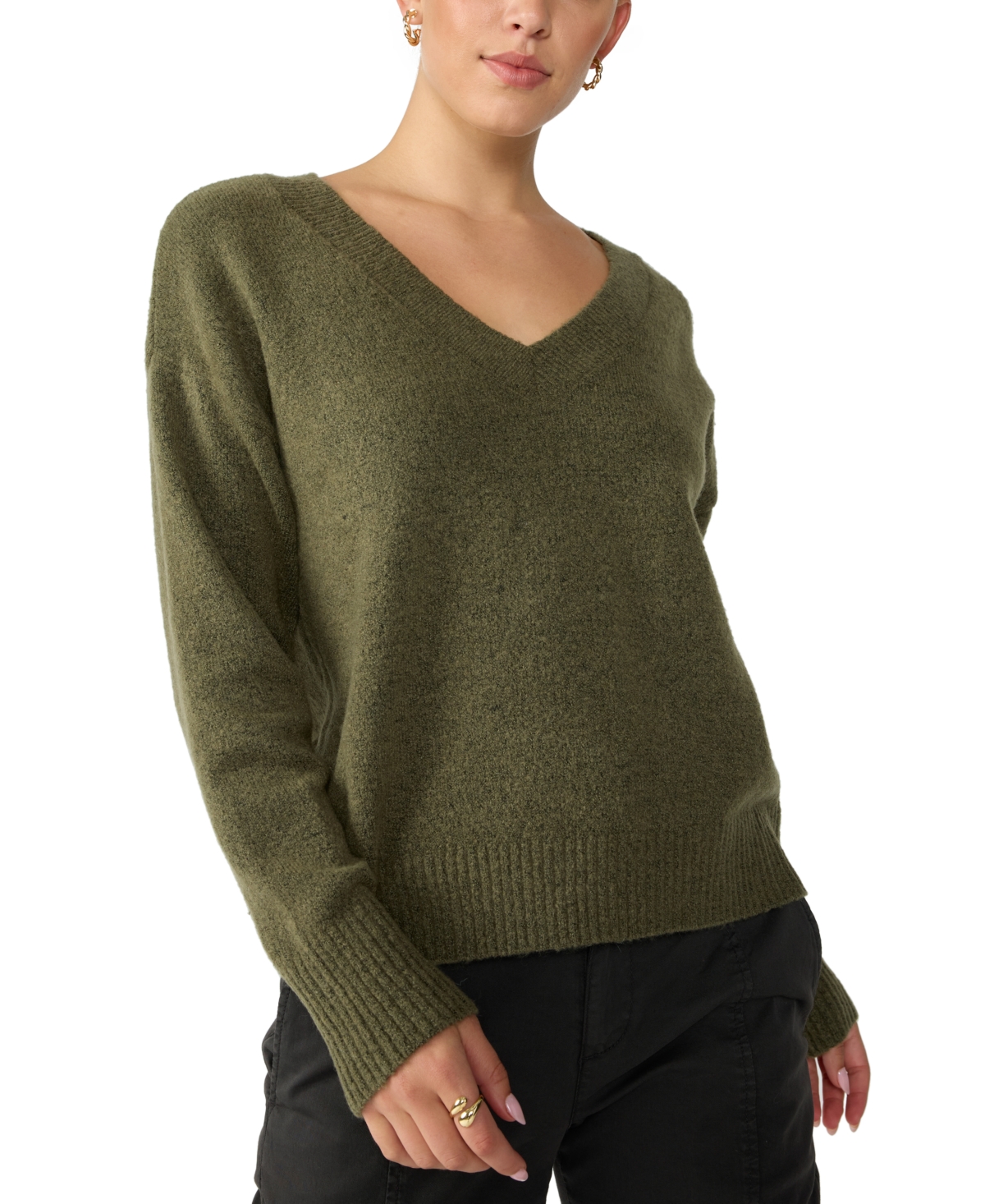 Women's Easy Breezy V-Neck Pullover Sweater - Maple