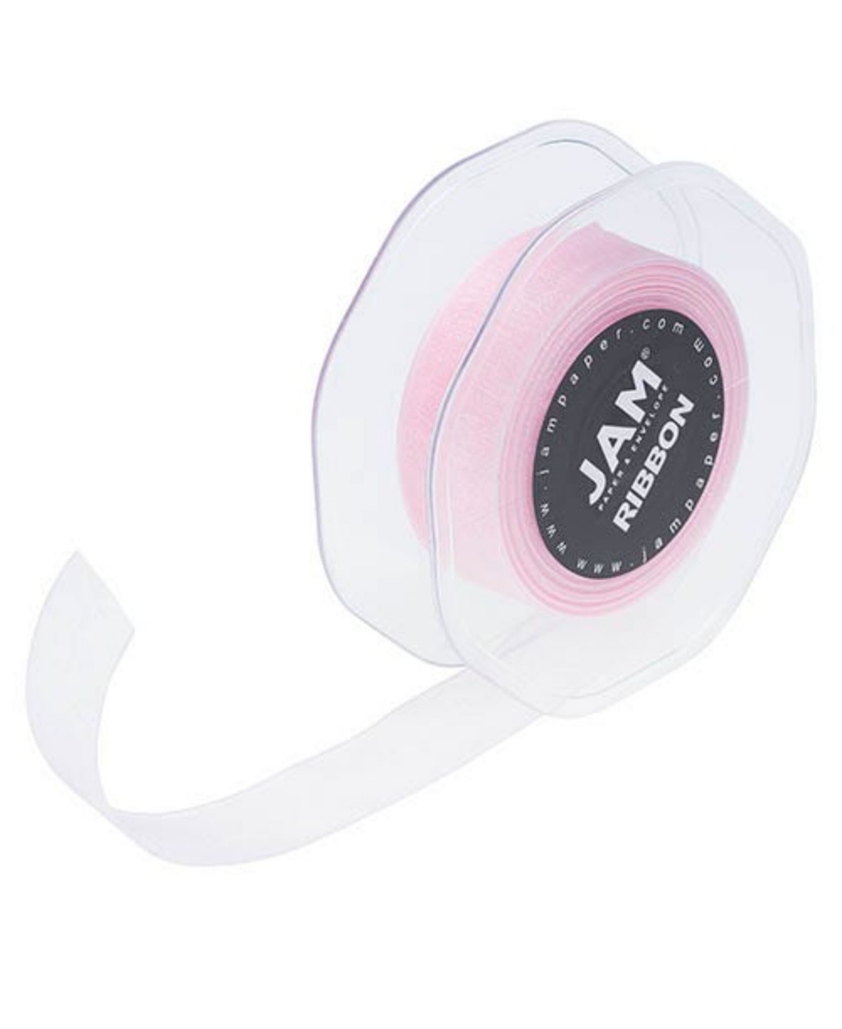 Jam Paper Sheer Organza Ribbon In Light Pink Sheer Ribbon