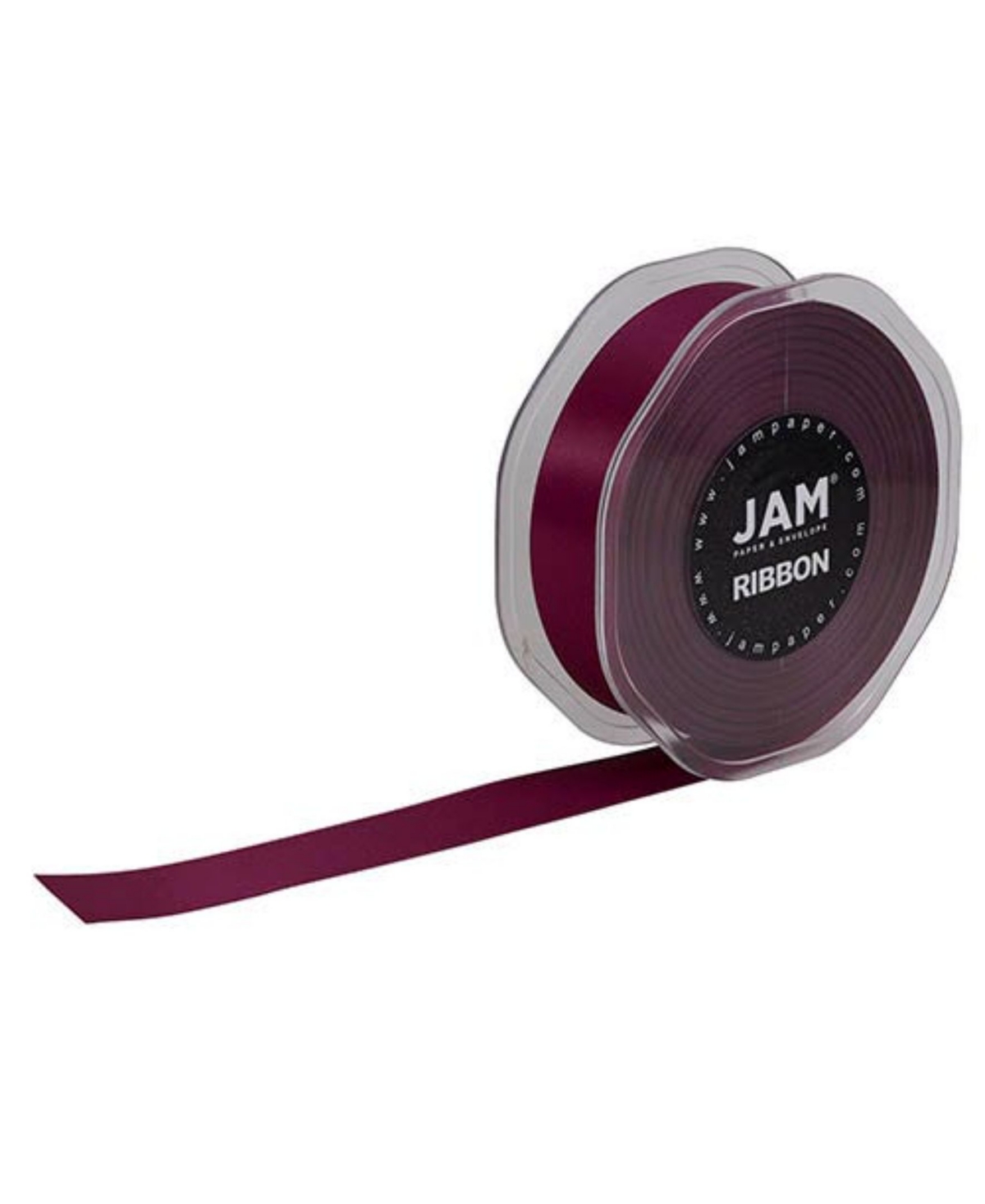 Jam Paper Double Faced Satin Ribbon In Wine