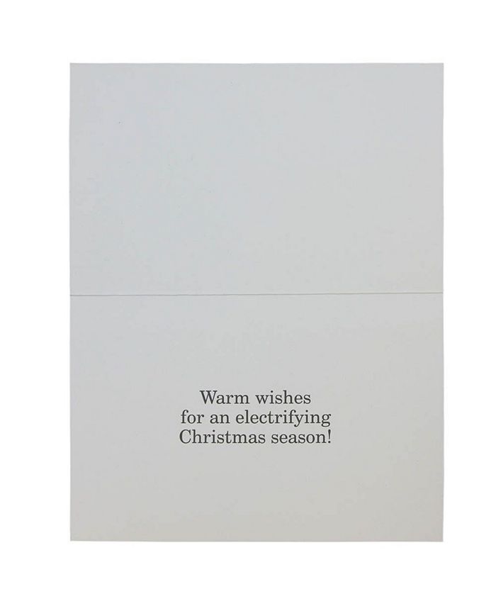 JAM Paper Christmas Cards Matching Envelopes Set Funny Electrifying