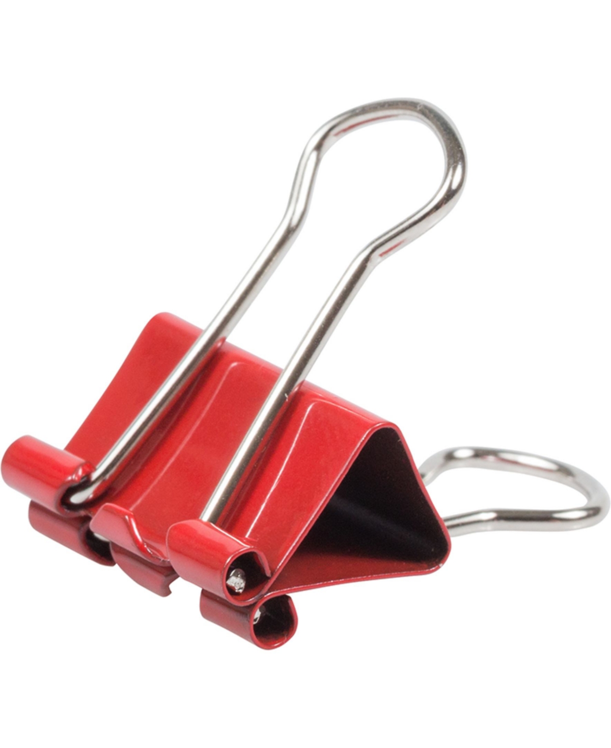 Shop Jam Paper Colorful Binder Clips In Red