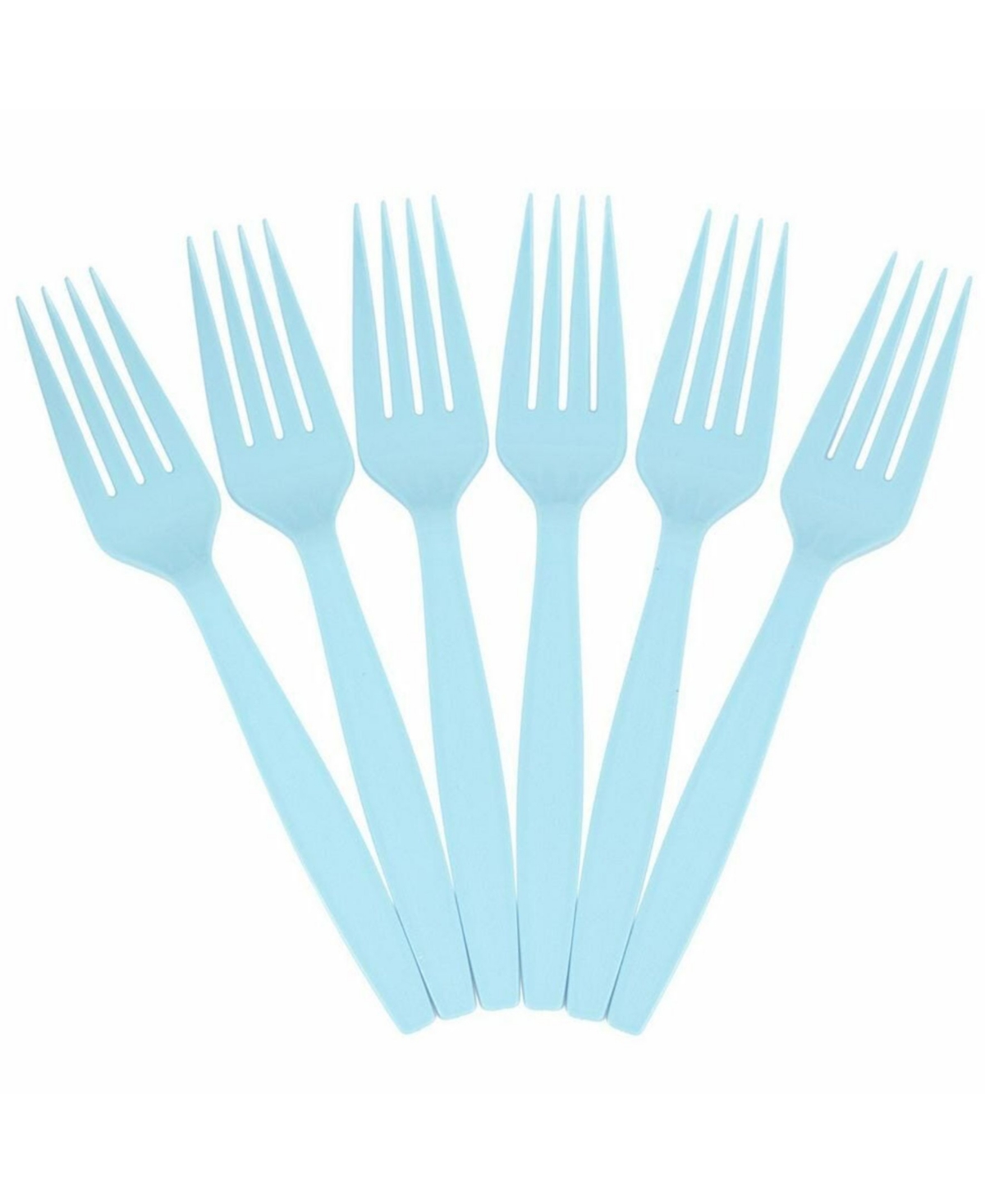 Shop Jam Paper Big Party Pack Of Premium Plastic Forks In Aqua