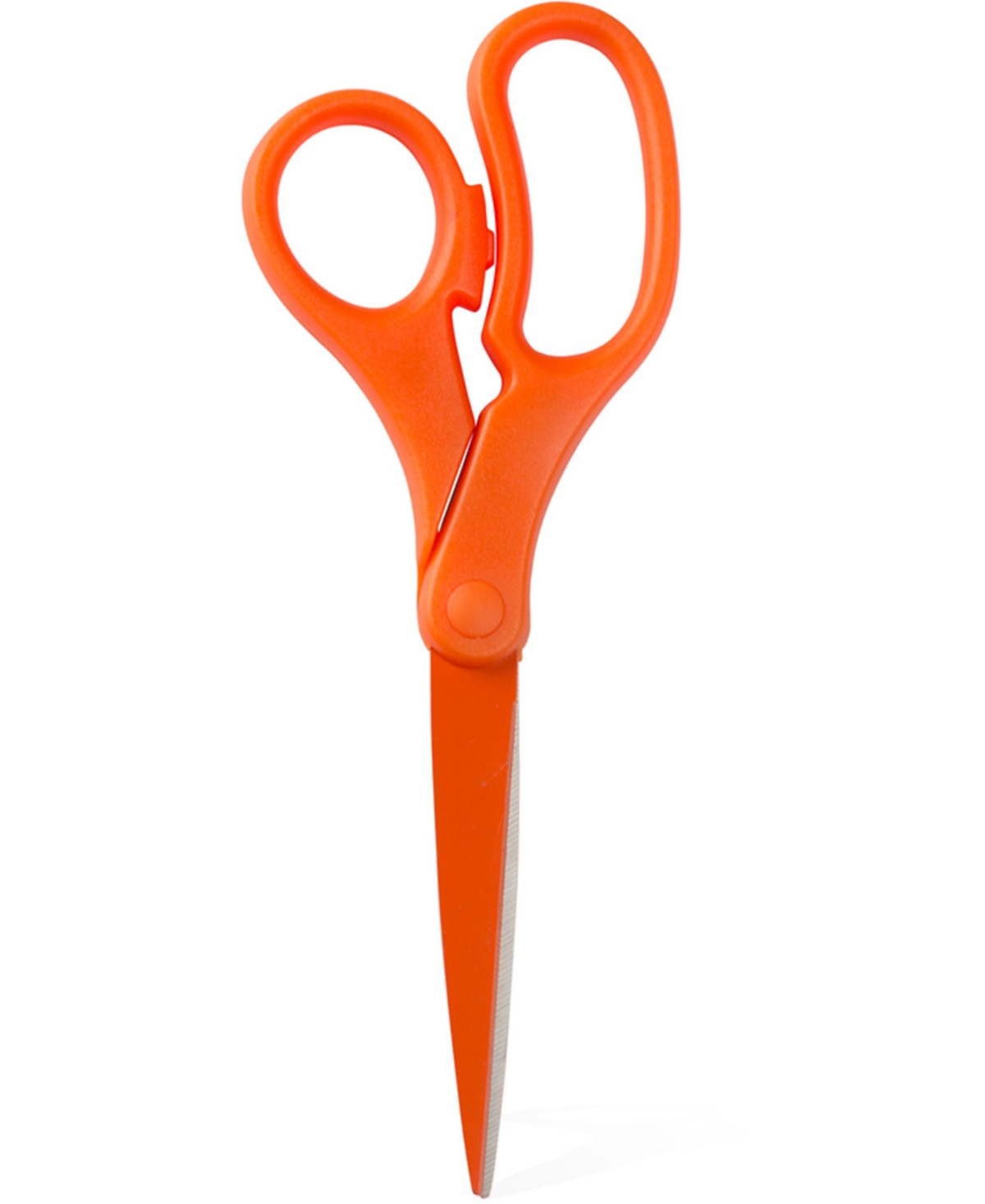 Multi-Purpose Precision Scissors - 8" - Ergonomic Handle Stainless Steel Blades - Sold Individually - Orange