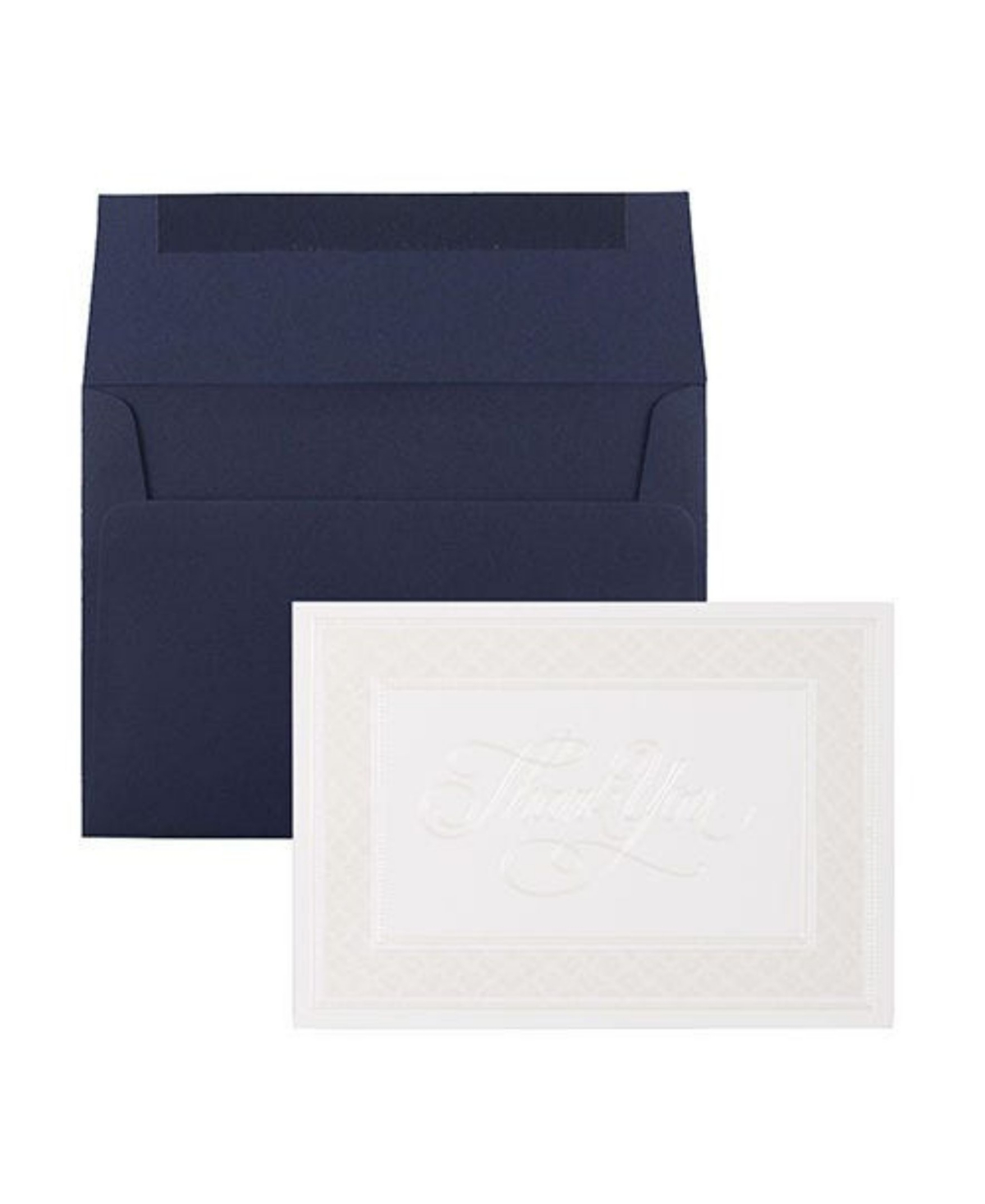 Jam Paper Thank You Card Sets In Border Cards Navy Envelopes