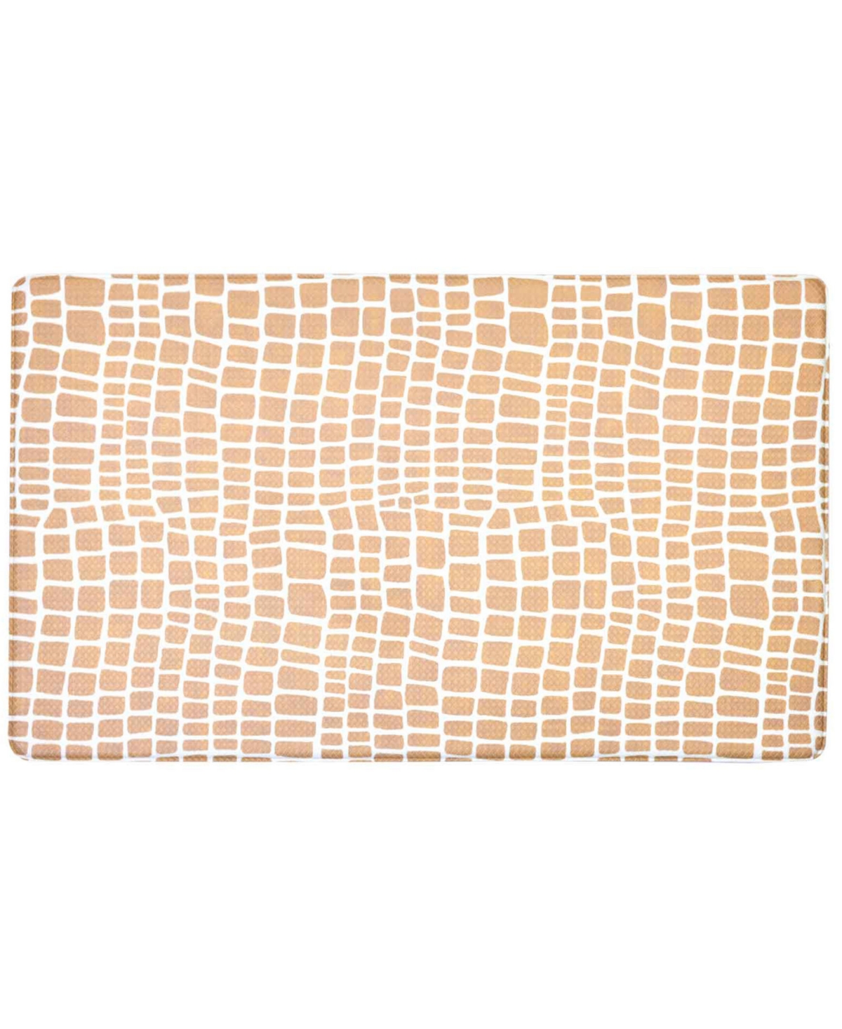 Tommy Bahama Printed Polyvinyl Chloride Fatigue-resistant Mat, 18" X 30" In Crocodile Beige