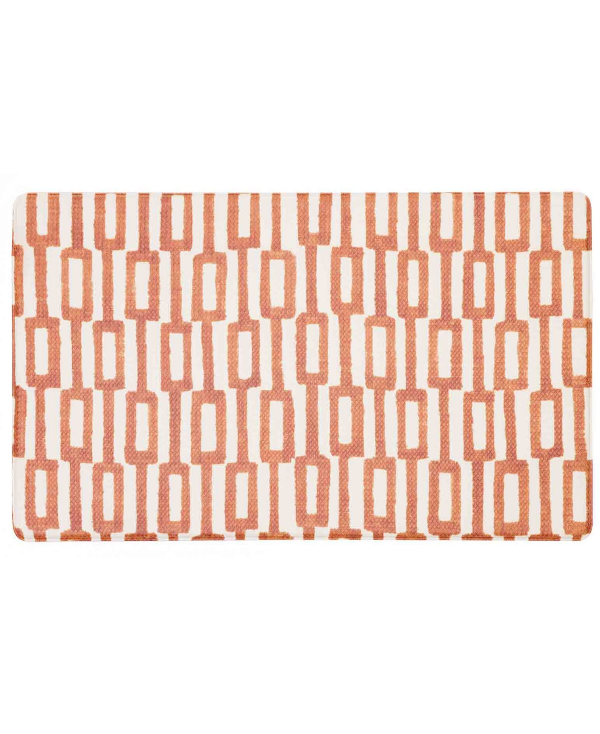 Tommy Bahama Printed Polyvinyl Chloride Fatigue-resistant Mat, 20" X 36" In Chain Link Beige