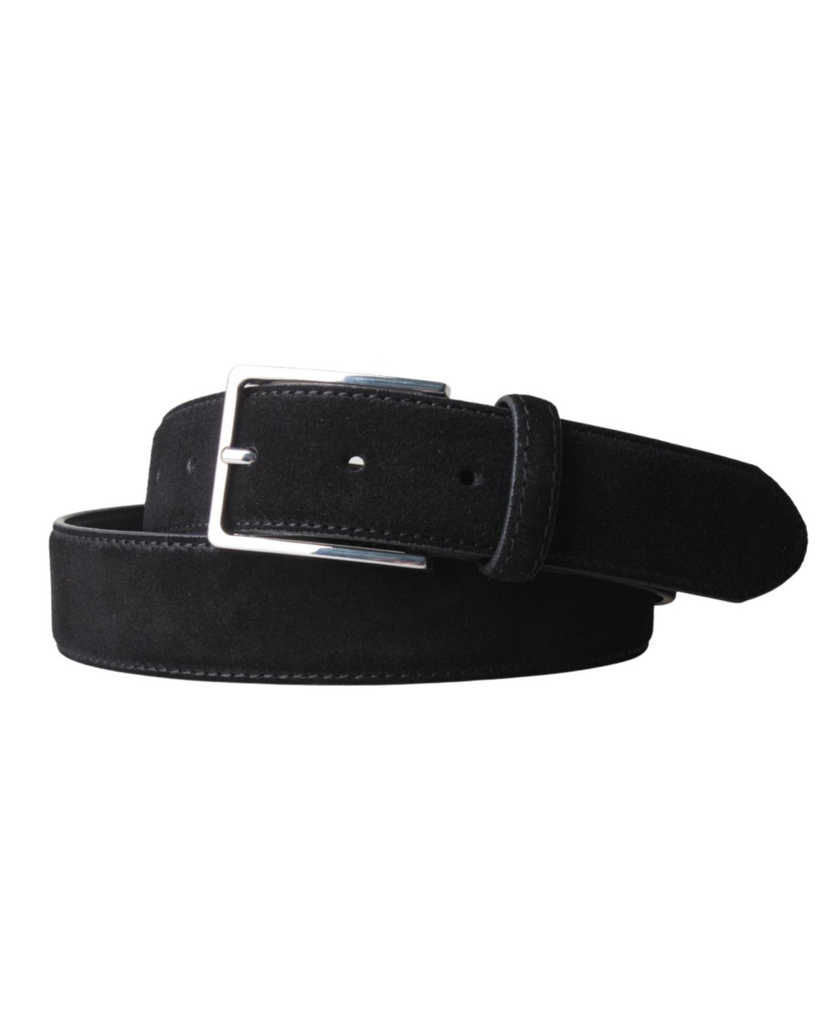 Clothing Men's Suede Leather 3.5 Cm Belt - Black