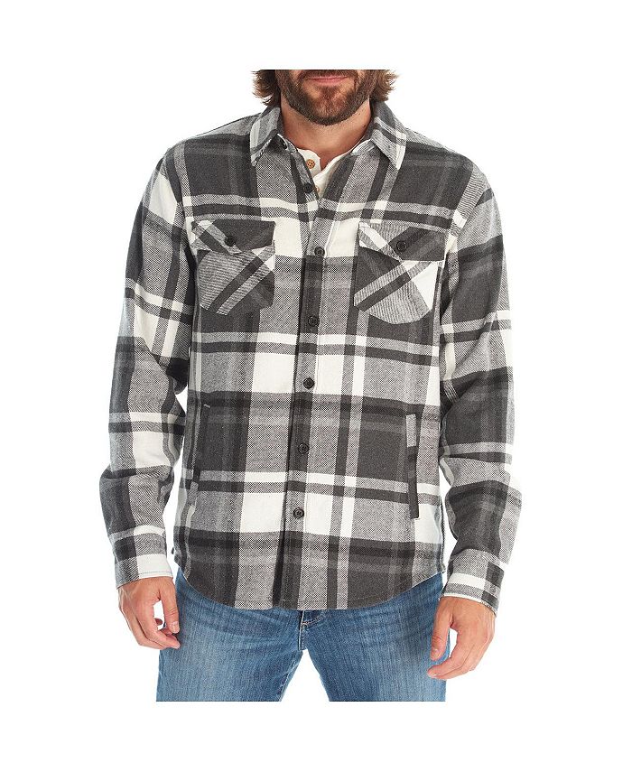 PX Clothing Men's Long Sleeve Plaid Shirt Jacket - Macy's
