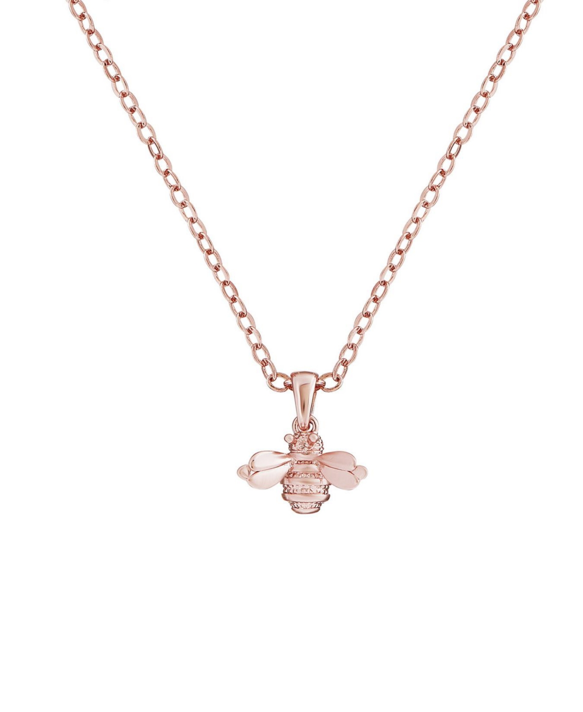 Bellema: Bumble Bee Pendant Necklace For Women - Rose gold