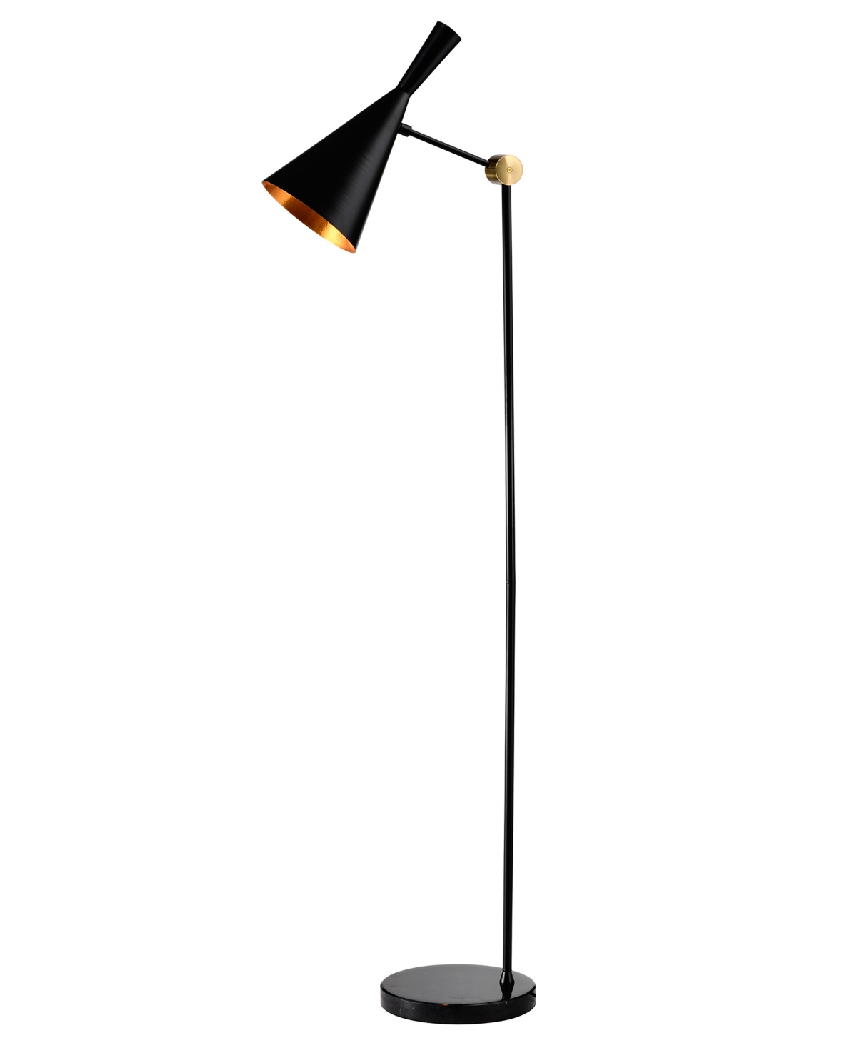Home Accessories Milena 18" 1-light Indoor Finish Floor Lamp With Light Kit In Matte Black