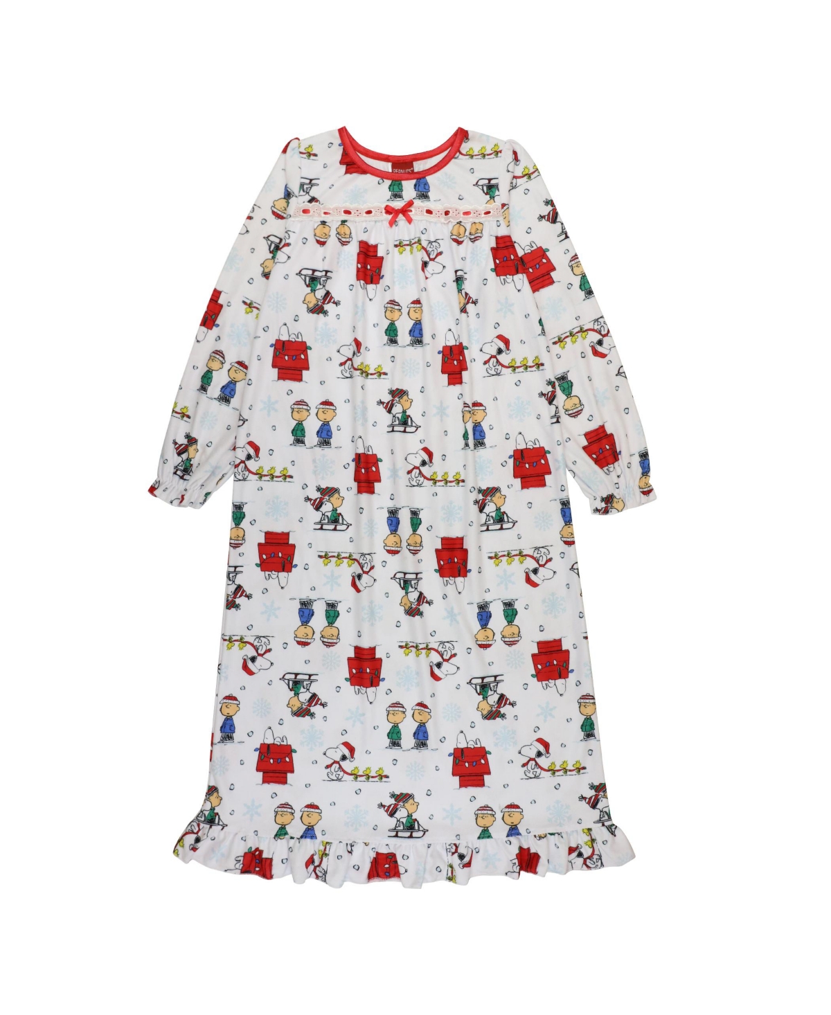 Peanuts Kids' Little Girls Pullover Granny Nightgown In Assorted