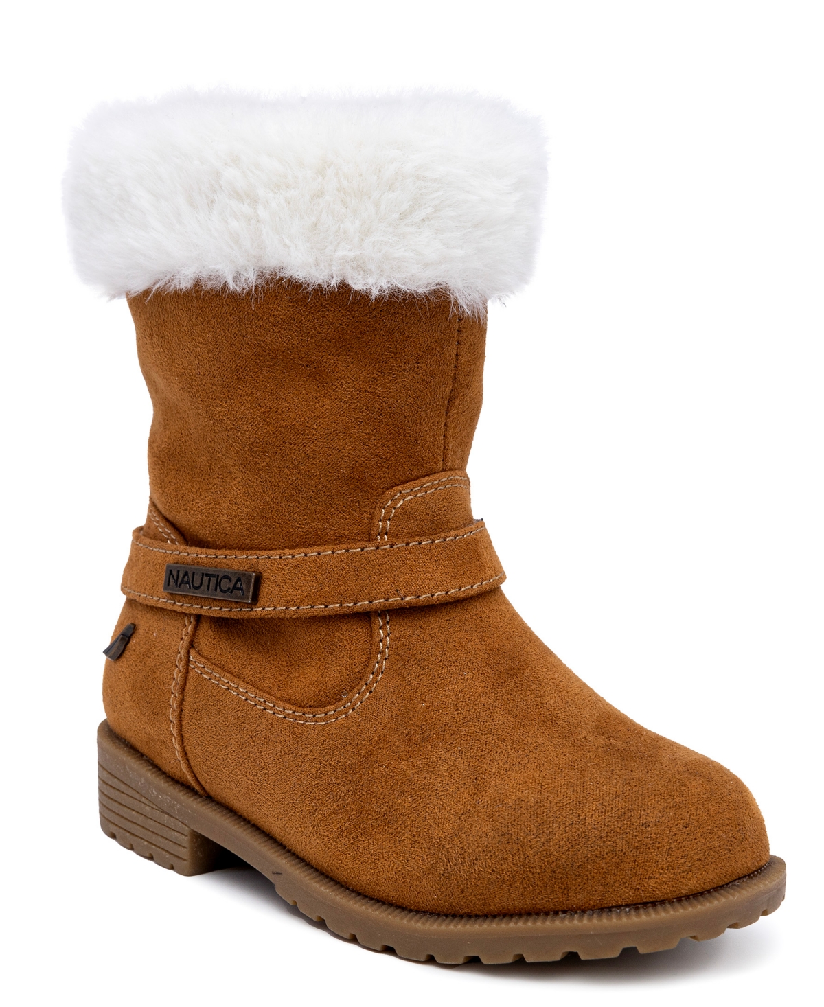 Nautica Toddler Girls Cosima Cold Weather Faux Fur Boots In Tan