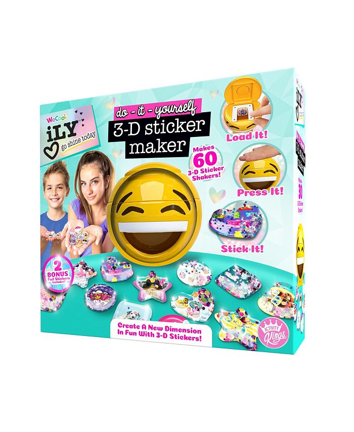 Reusable DIY Sticker Maker Fun Handmade Creative 3D Sticker Machine for Kids