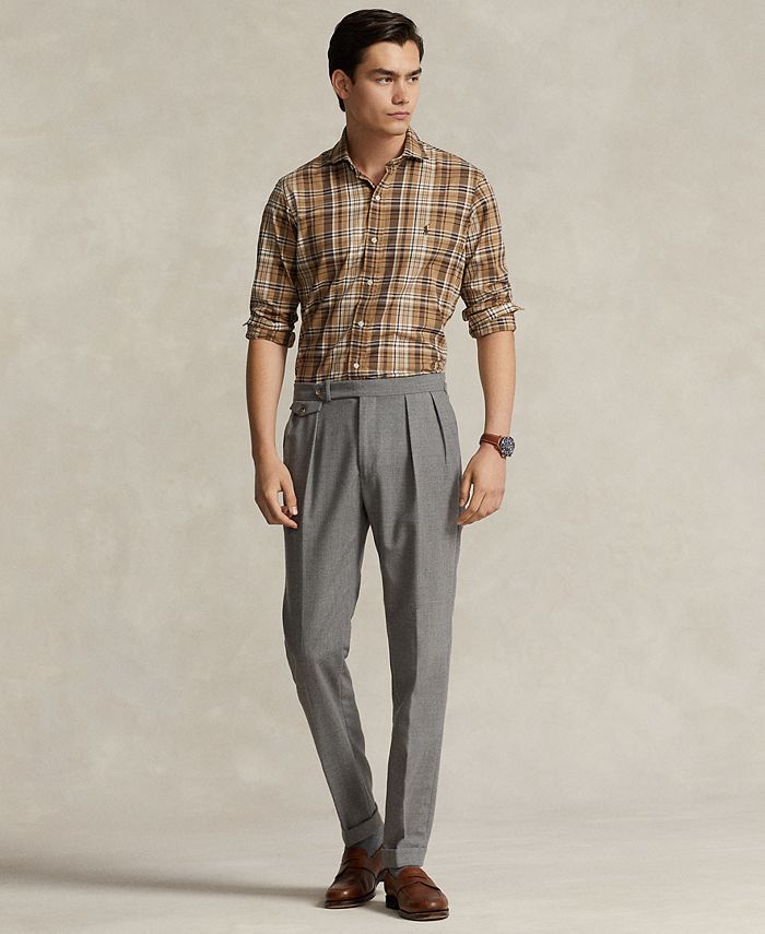 Polo Ralph Lauren Men's Classic-Fit Plaid Twill Shirt - Macy's