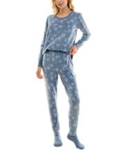 Made by Olivia Women's Printed Brushed Ultra Soft Plush Fleece Pajama  Sleepwear Bottom Pants