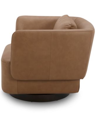 Rosecrans 36" Fabric Accent Swivel Chair, Created for Macy's