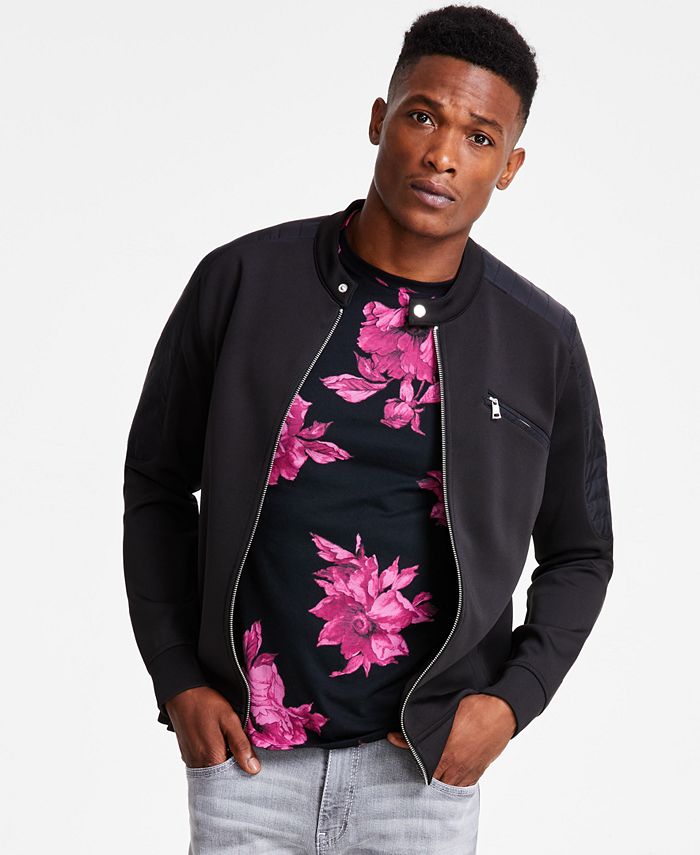 Alfani Men's Zip-Front Sweater Jacket, Created for Macy's - Macy's