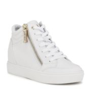 White tennis shoe wedges hot sale