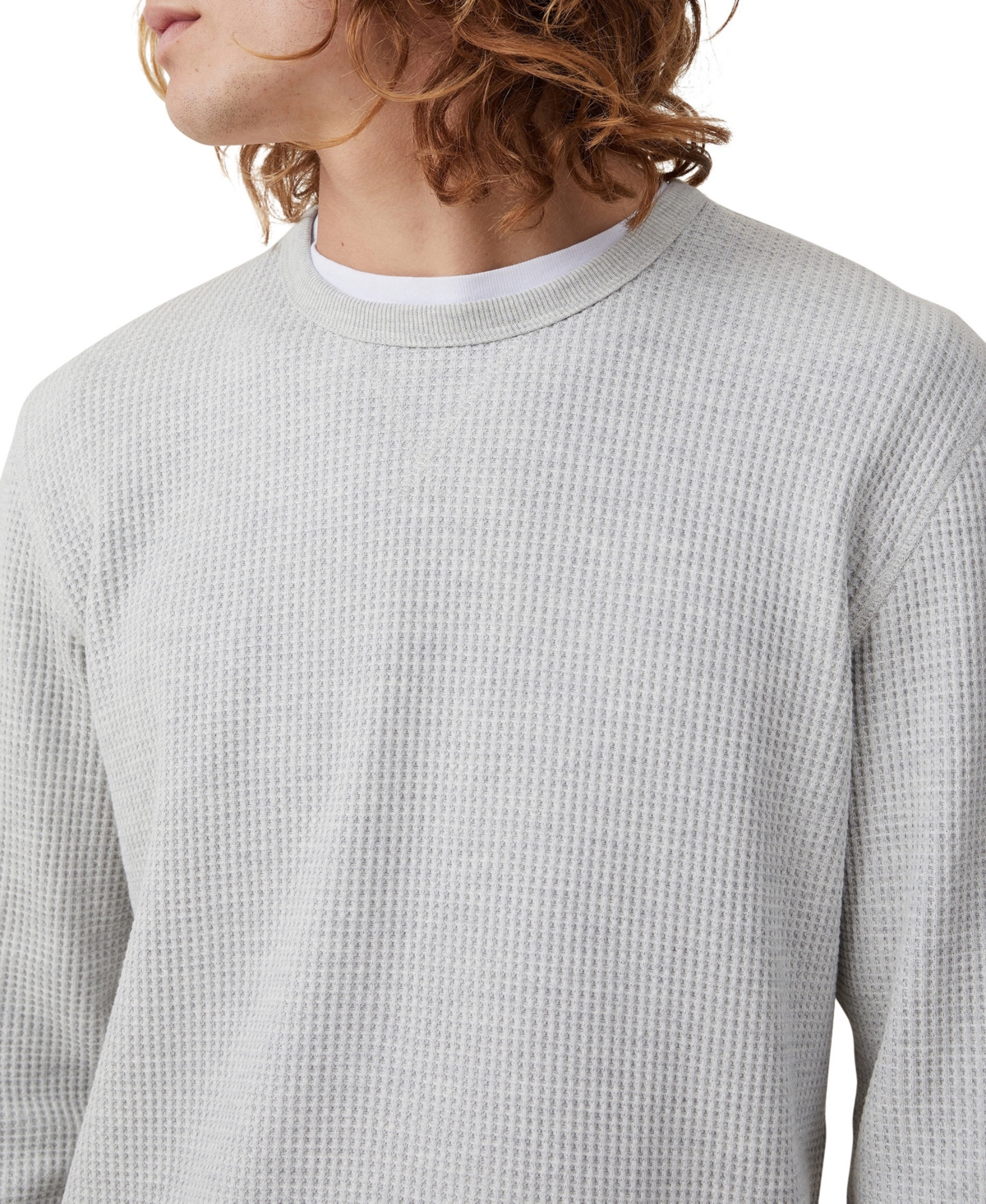 Cotton On Men's Chunky Waffle Long Sleeve T-shirt