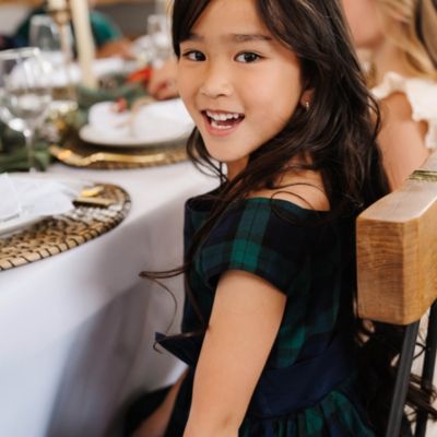 Big Girls Cap Sleeve Party Dress with Bow Sash